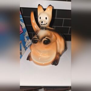 Vintage 1956 Mccoy "Pulp Fiction" Boxing Kangaroo Ceramic MCM Caddy